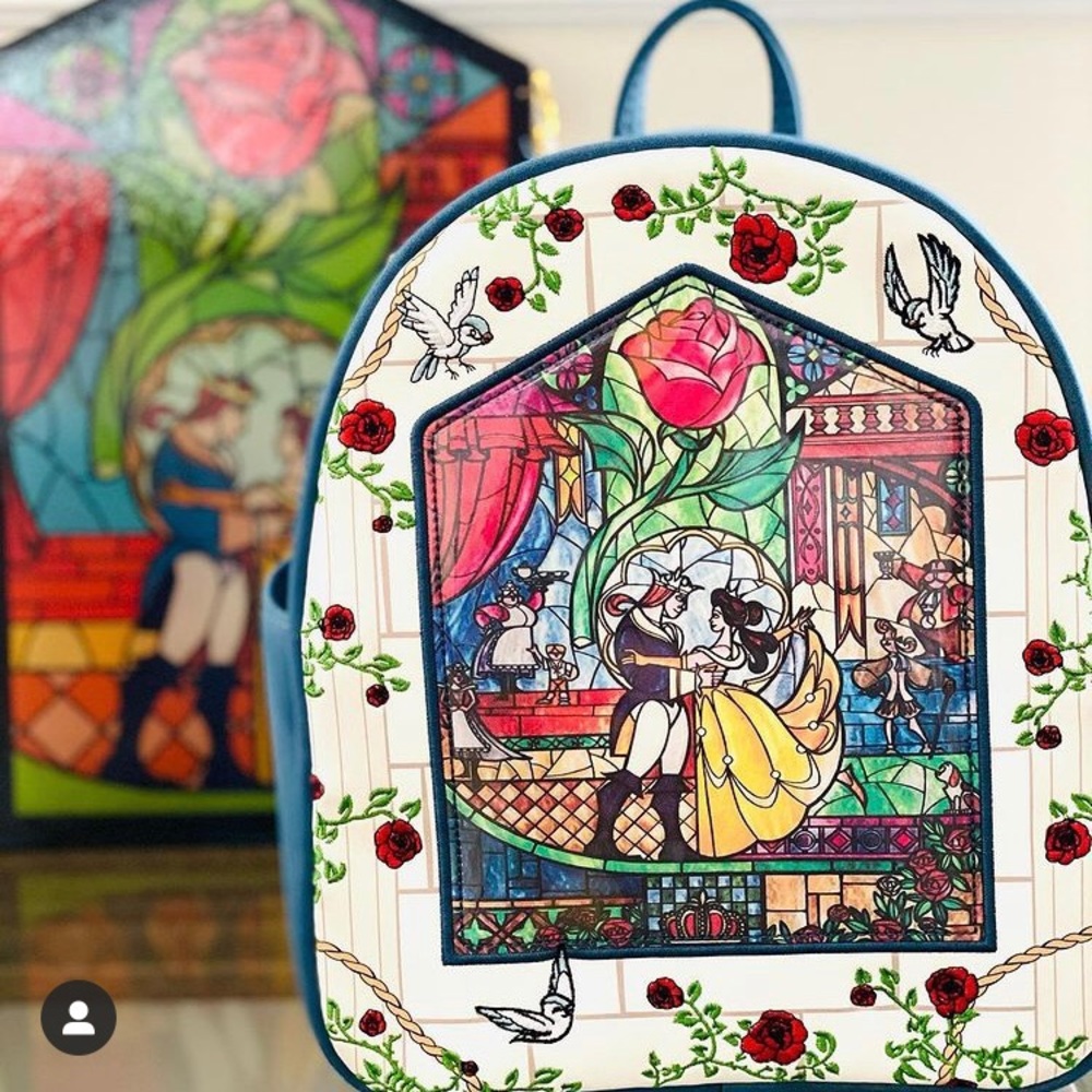 NWT Beauty & The Beast Loungefly Mini Backpack